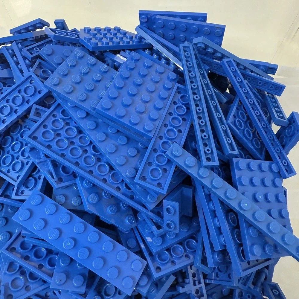 Blue LEGO Bricks Plates & More Bulk‎ Lot – 2lb 0.3oz Bag Sorted by Color